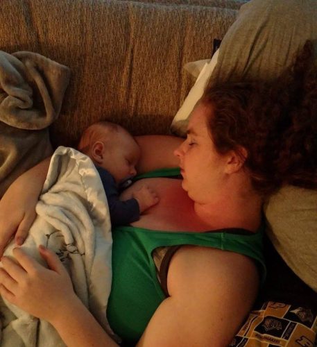 Co-sleeping with baby