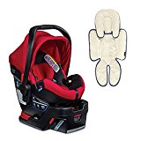 Image of the Britax B-Safe 35 Elite Infant Car Seat & Support Pillow, Red Pepper