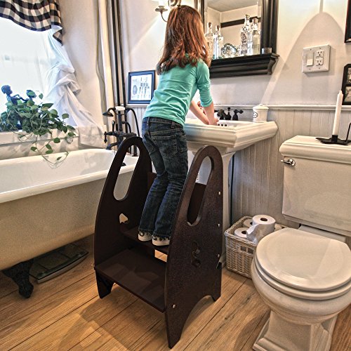 Image of the Little Partners 3-in-1 Growing Step Stool, Espresso