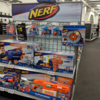 Nerf display at a store