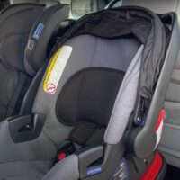 britax b-safe gen 2 installed in a suv