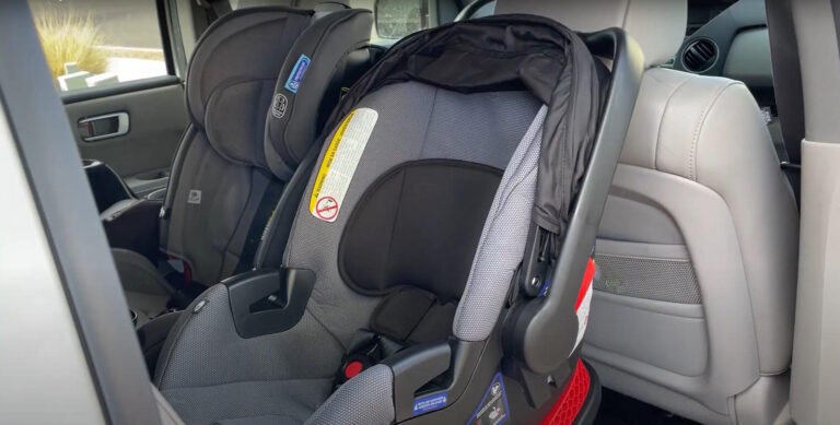 britax b-safe gen 2 installed in a suv