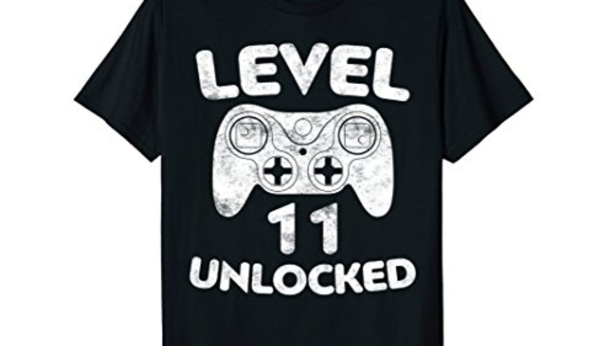 Level 11 Completed 11th Birthday Gifts Present Gift T-Shirt For 11 Year Old Boys