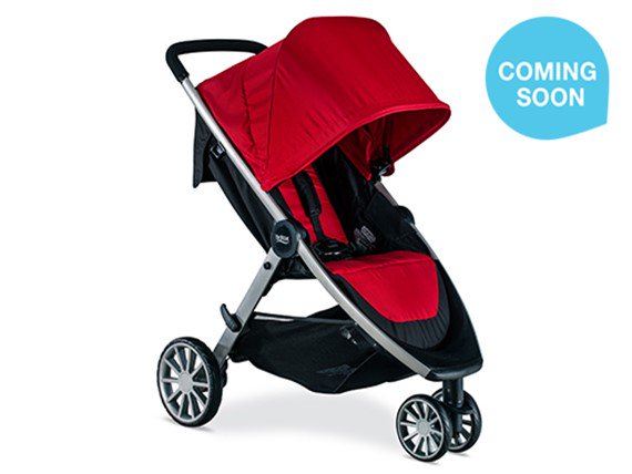 picture of the Britax B-Lively stroller in red