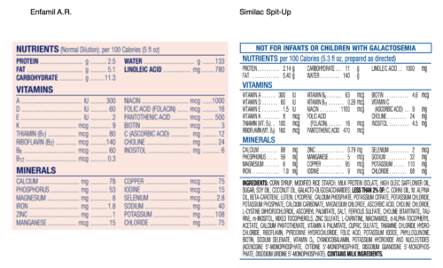 enfamil contents