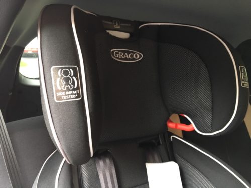 headrest of the Graco Nautilus SnugLock LX 3-in-1 Harness Booster