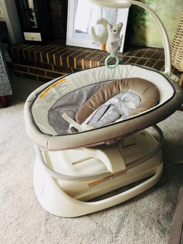 Graco Sense2Soothe Baby Swing with Cry Detection Technology, Sailor