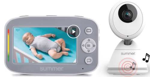 image of the screen and camera of the summer infant baby pixel cadet video monitor