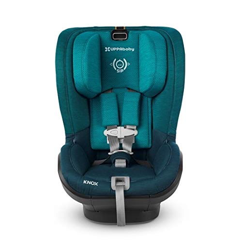 Image of a green UPPAbaby Knox car seat front view