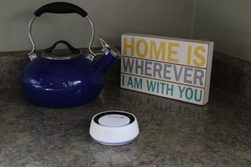 safety 1st monitor base sitting on kitchen counter
