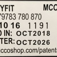 Chicco MyFit car seat expiration date label