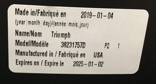 Evenflo Triumph Car Seat Expiration Date