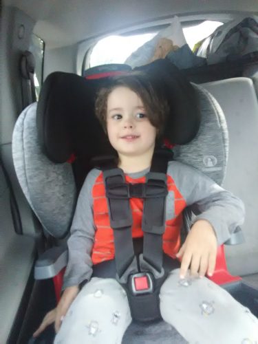 Child sitting in the Britax Grow With You ClickTight Car Seat