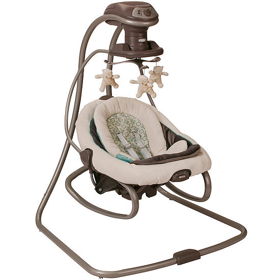 graco one hand recline swing