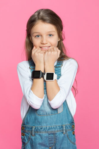 girl wearing watches