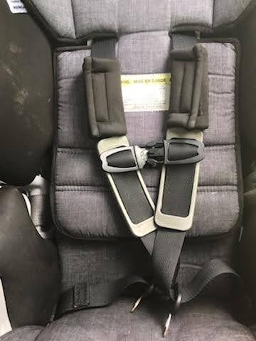 dirty seat belt straps