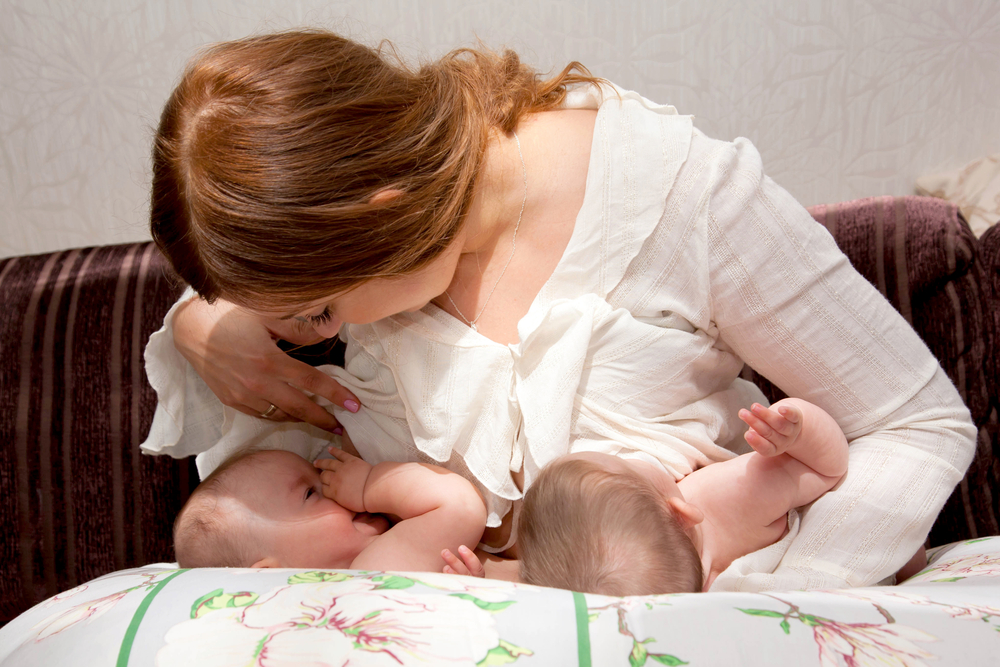 twin baby breastfeeding pillow