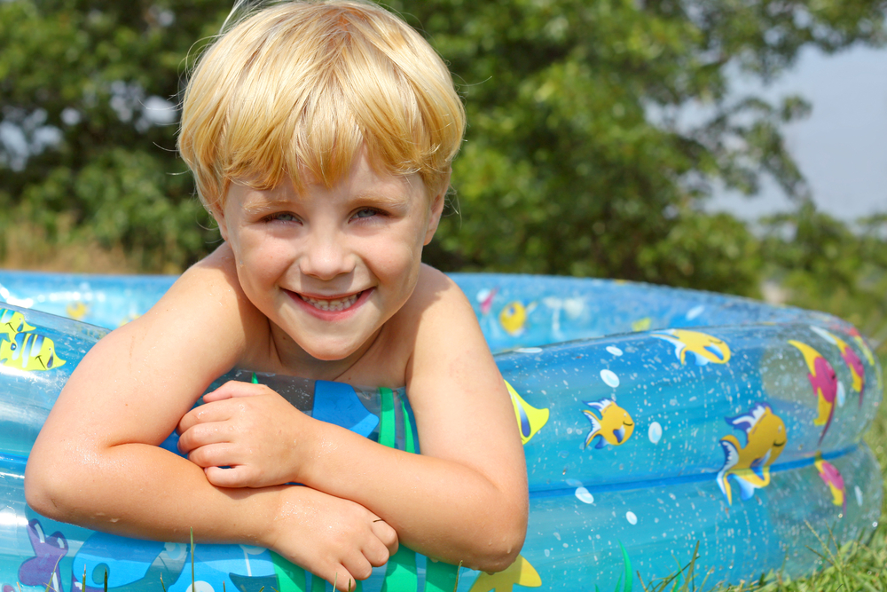 chlorinating a kiddie pool