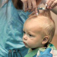 how to cut baby hair