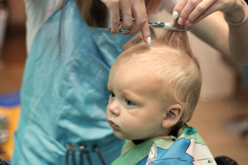 how to cut baby hair