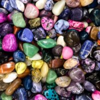tumbled stones of many colors