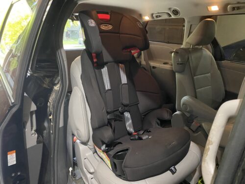 Graco Tranzitions booster seat in van