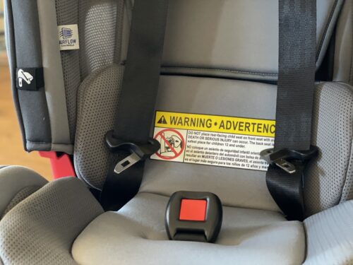 Harness and warning label