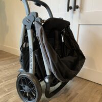 The Chicco Bravo Stroller features a convenient one-hand fold.