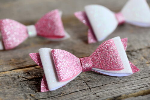 pink baby bows