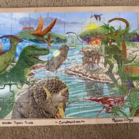 melissa and doug wooden dinosaurs puzzle