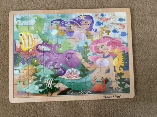 melissa and doug wooden mermaid puzzle