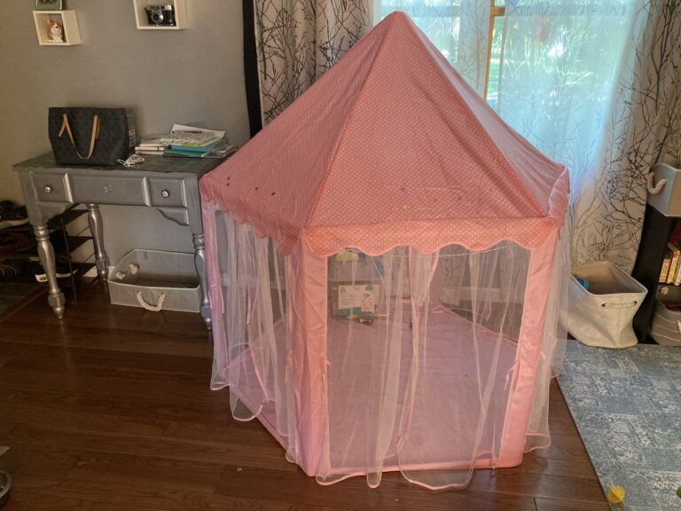 pink princess play tent