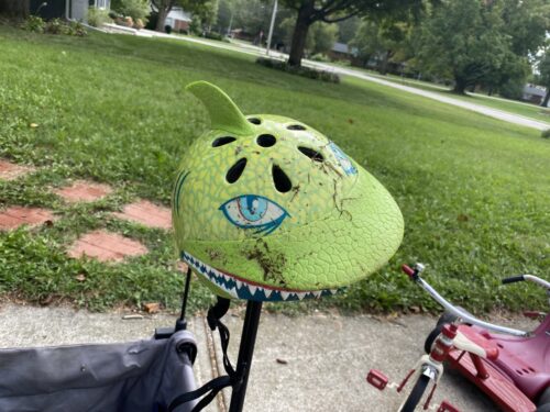 dinosaur bike helmet