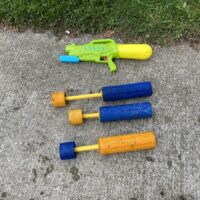 assortment of water guns