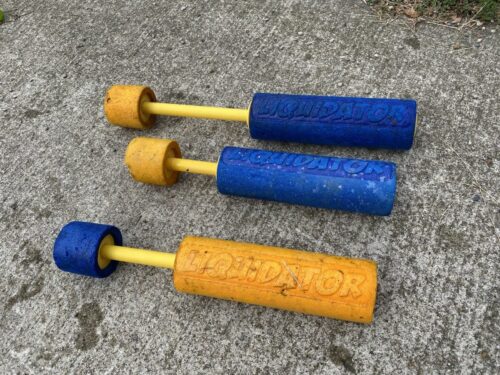 three liquidator water gun sprayers